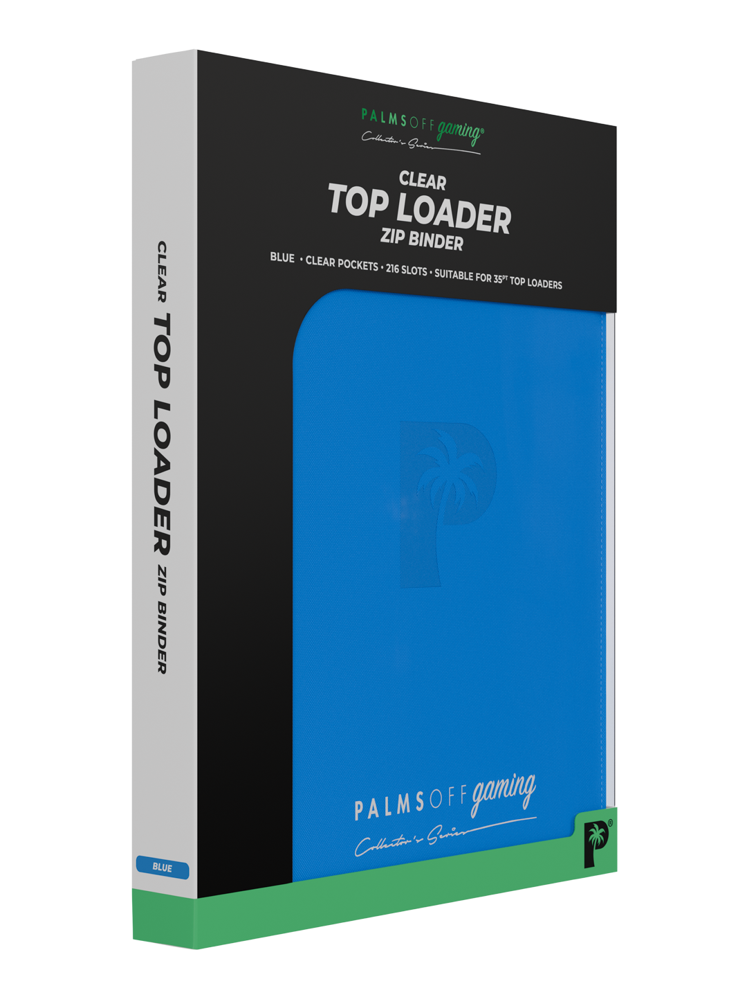Collector's Series Card Loader Zip Binder - 9 Pocket - Blue