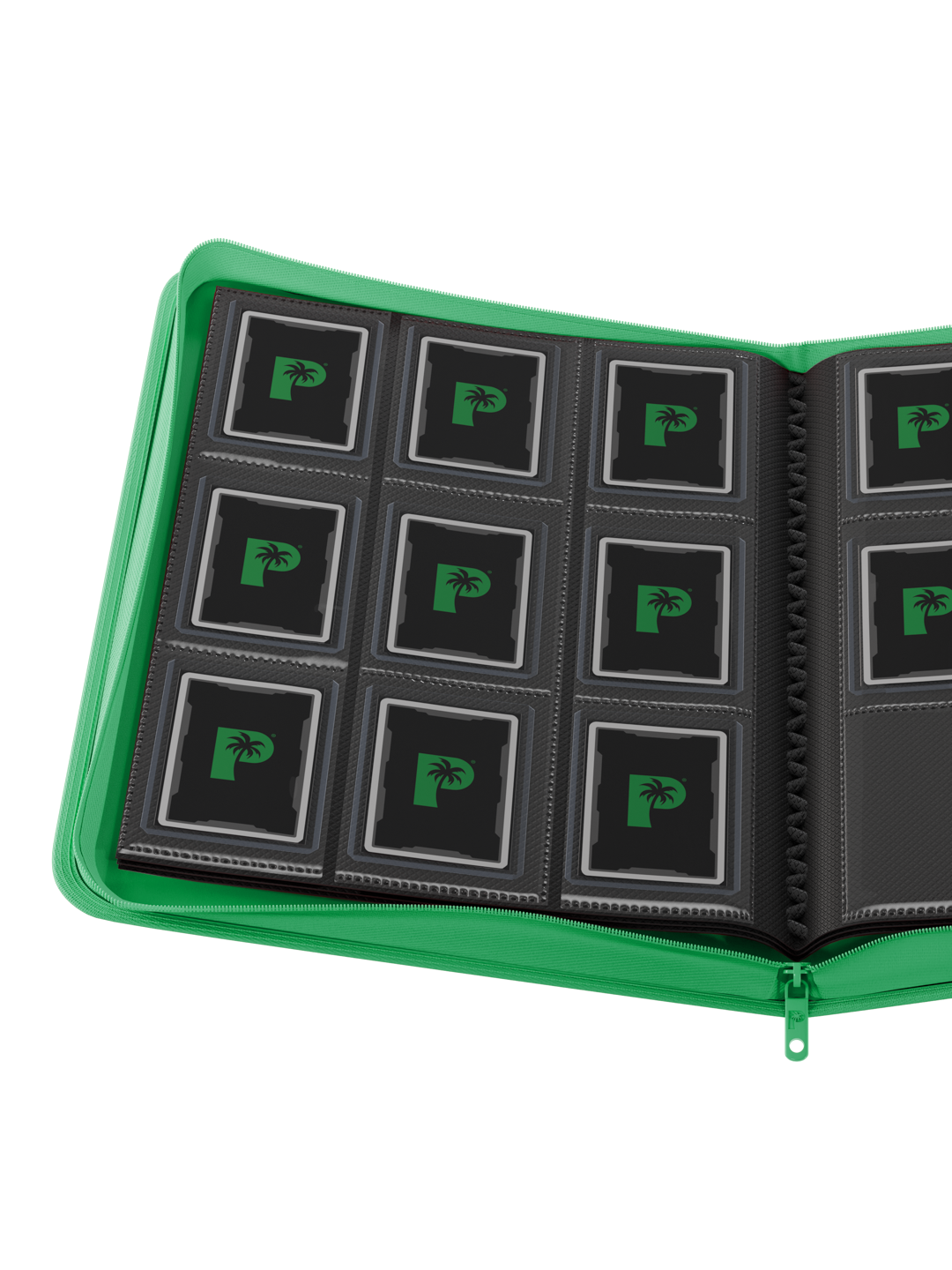 Collector's Series Card Loader Zip Binder - 9 Pocket - Green