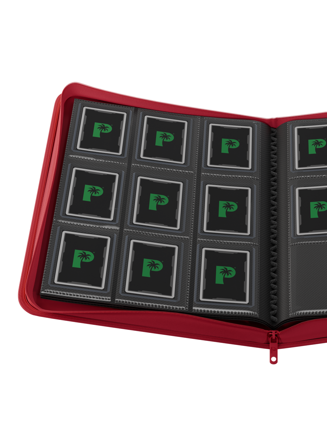 Collector's Series Card Loader Zip Binder - 9 Pocket - Red