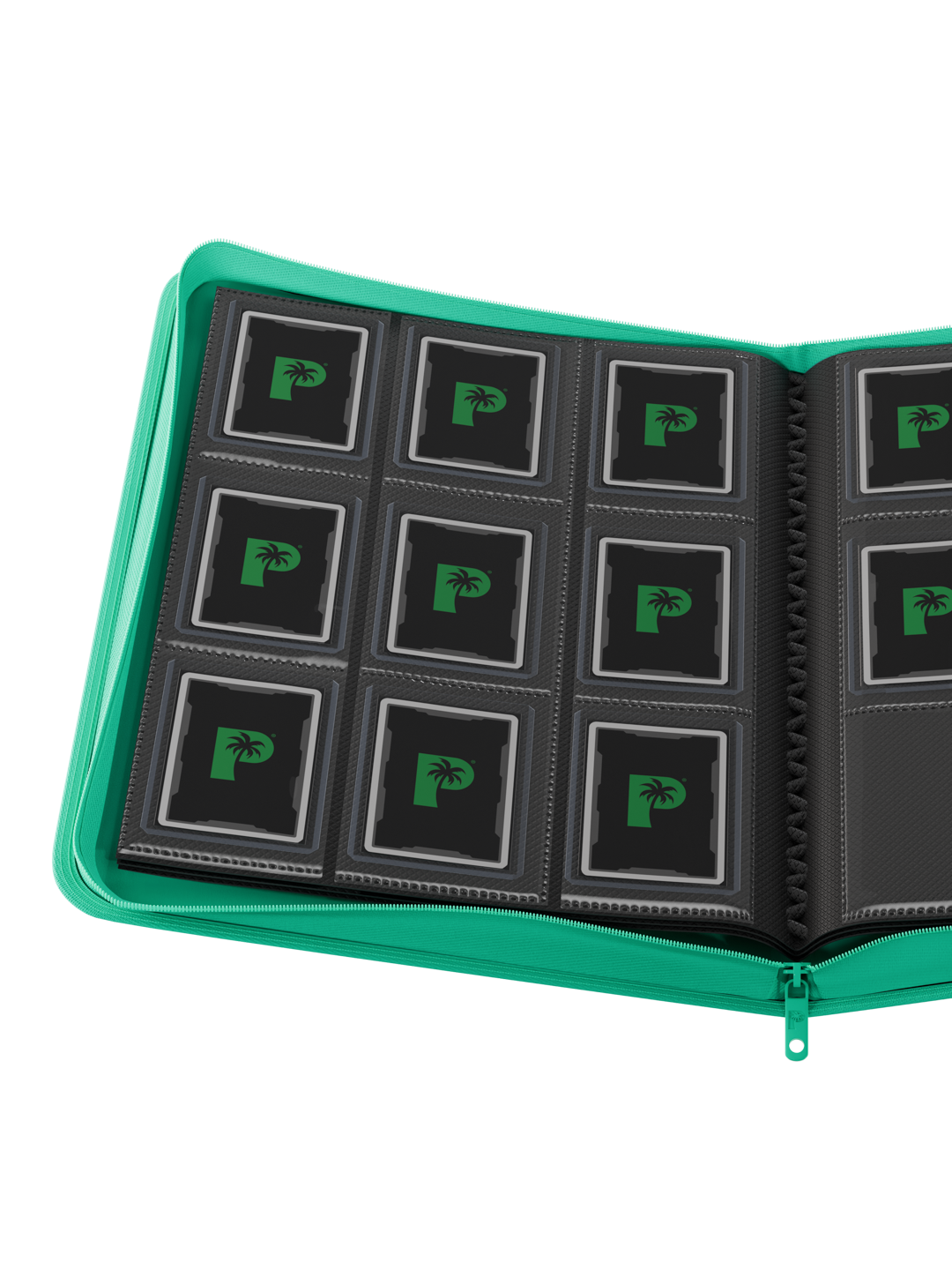 Collector's Series Card Loader Zip Binder - 9 Pocket - Turquoise