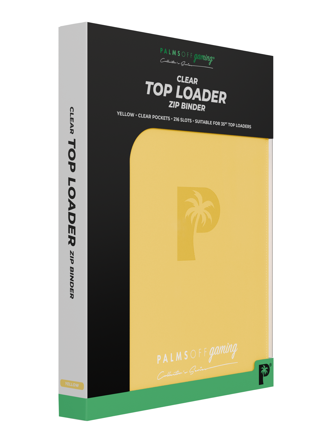 Collector's Series Card Loader Zip Binder - 9 Pocket - Yellow