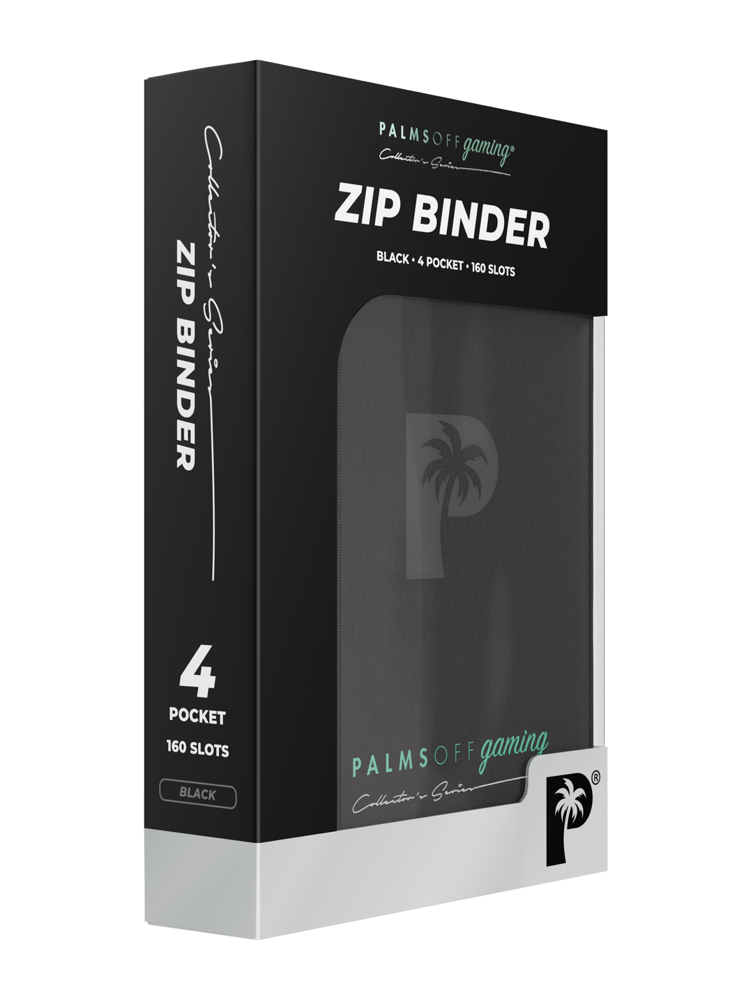 Collector's Series 4 Pocket Zip Binder - Black