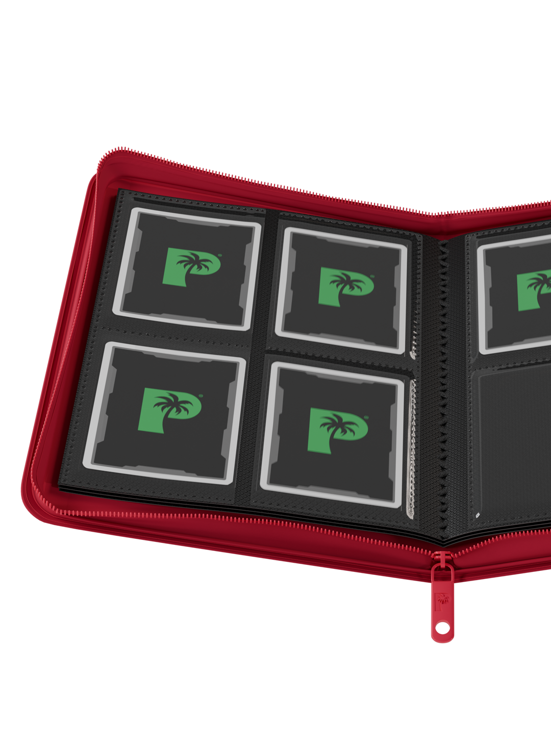 Collector's Series 4 Pocket Zip Binder - Red