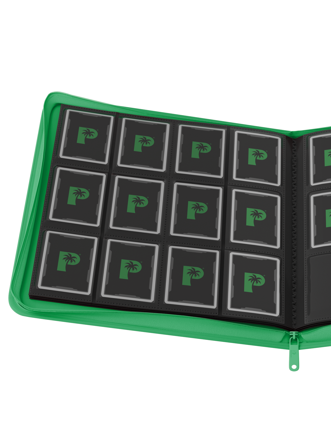 Collector's Series 12 Pocket Zip Binder - Green
